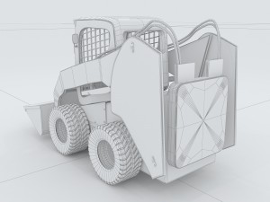 vehicle mounted grader 3D Model