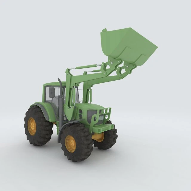 vehicle mounted grader 2 3D Model .c4d .max .obj .3ds .fbx .stl .blend 