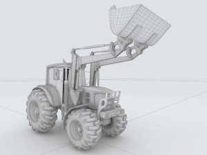 vehicle mounted grader 2 3D Модель