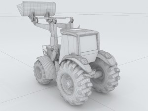 vehicle mounted grader 2 3D Модель