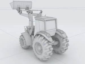 vehicle mounted grader 2 3D Model