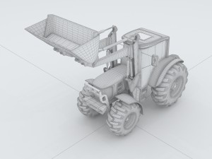 vehicle mounted grader 2 3D Модель