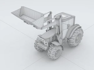 vehicle mounted grader 2 3D Model