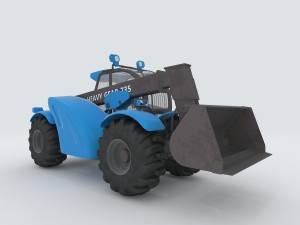 vehicle mounted grader 3 3D-Modell