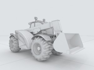 vehicle mounted grader 3 Model 3D