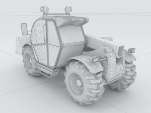 vehicle mounted grader 3 Model 3D