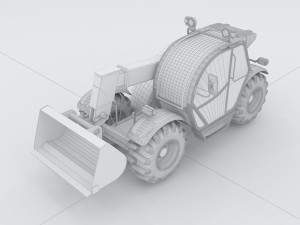 vehicle mounted grader 3 Model 3D