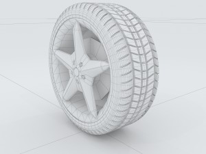 vehicle tires 16011 3D Модель
