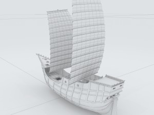vehicle wooden sailboat 11504 3D Model