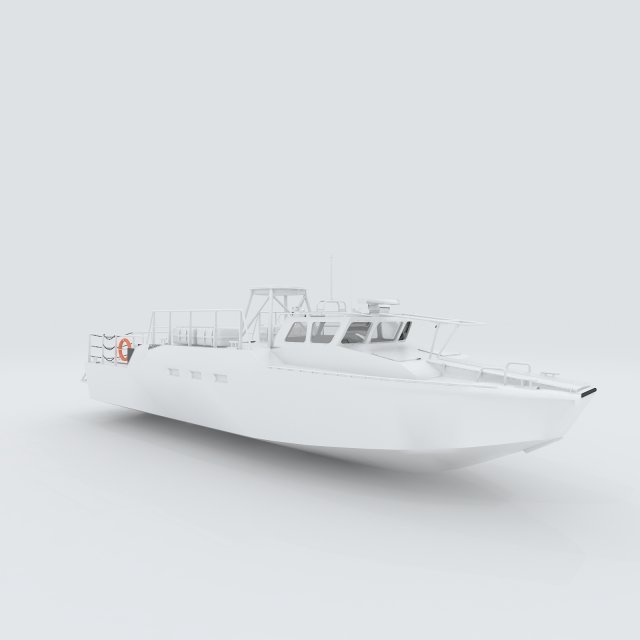 vehicle yacht Model 3D .c4d .max .obj .3ds .fbx .stl .blend 