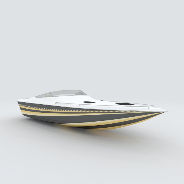 vehicle yacht 15165 3D Model .c4d .max .obj .3ds .fbx .stl .blend 