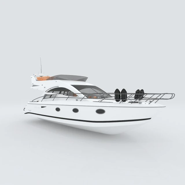vehicle yacht 15510 3D Model .c4d .max .obj .3ds .fbx .stl .blend 