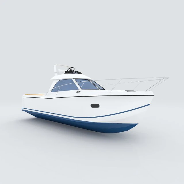 vehicle yacht 35601 3D Model .c4d .max .obj .3ds .fbx .stl .blend 