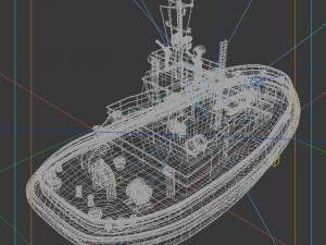vehicle yacht 58527 3D Model