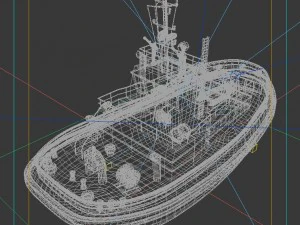 vehicle yacht 58527 3D Model
