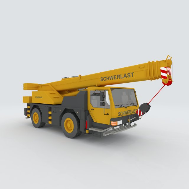 vehicles - crane 3Dモデル .c4d .max .obj .3ds .fbx .stl .blend 