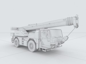 vehicles - crane 3Dモデル