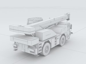 vehicles - crane 3Dモデル