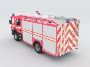 vehicles - fire truck Model 3D