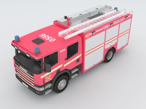vehicles - fire truck Model 3D