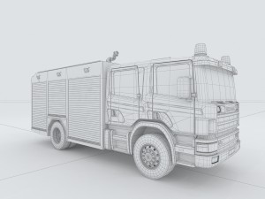 vehicles - fire truck Model 3D