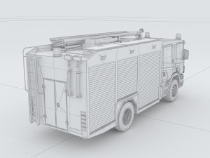 vehicles - fire truck Model 3D