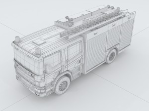 vehicles - fire truck Model 3D