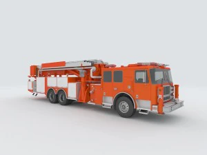 vehicles - fire truck 02 3D Model