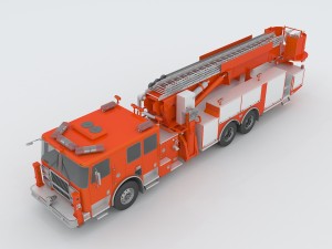 vehicles - fire truck 02 3D Модель