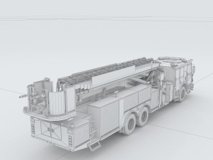 vehicles - fire truck 02 3D Модель