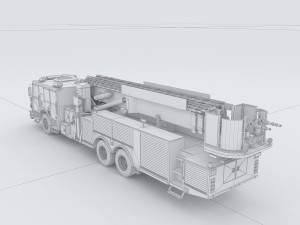 vehicles - fire truck 02 3D Модель