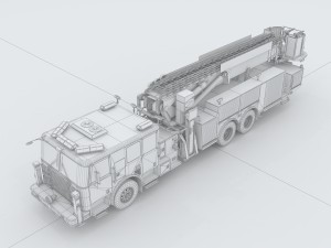 vehicles - fire truck 02 3D Модель