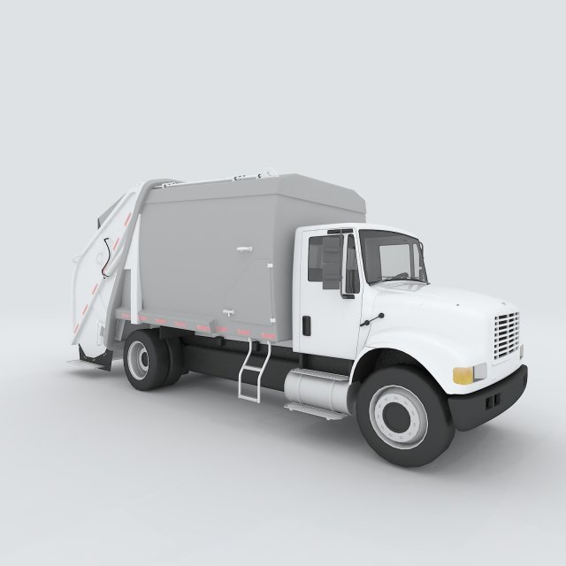 vehicles - garbage removal vehicles Model 3D .c4d .max .obj .3ds .fbx .stl .blend 