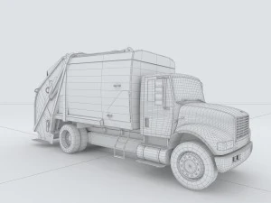 vehicles - garbage removal vehicles 3D Model