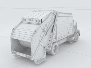 vehicles - garbage removal vehicles 3D Model