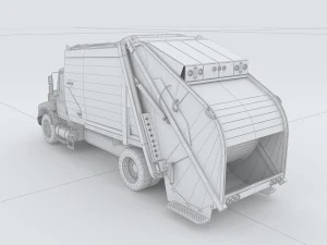 vehicles - garbage removal vehicles 3D Model