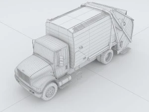 vehicles - garbage removal vehicles 3D Model