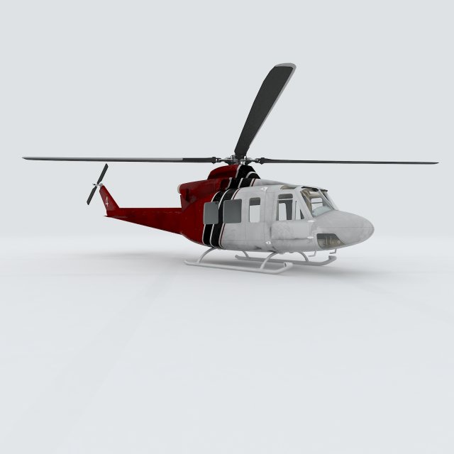 vehicles - helicopter 04 3D Model .c4d .max .obj .3ds .fbx .stl .blend 