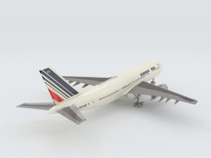 vehicles - large airliner 3Dモデル