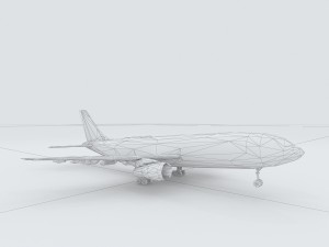 vehicles - large airliner 3Dモデル