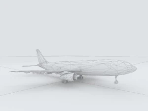 vehicles - large airliner 3D Model