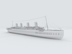 vehicles - large passenger ship Model 3D
