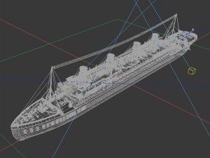 vehicles - large passenger ship Model 3D