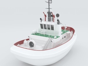 vehicles - large passenger ship 02 3D 模型