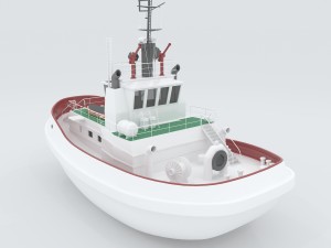 vehicles - large passenger ship 02 3D 模型