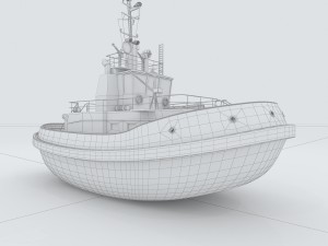 vehicles - large passenger ship 02 3D 模型