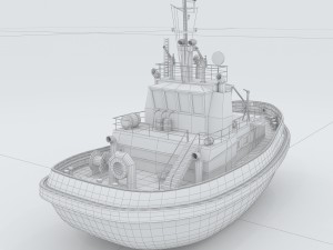 vehicles - large passenger ship 02 3D 模型