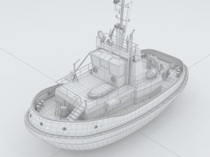 vehicles - large passenger ship 02 3D 模型