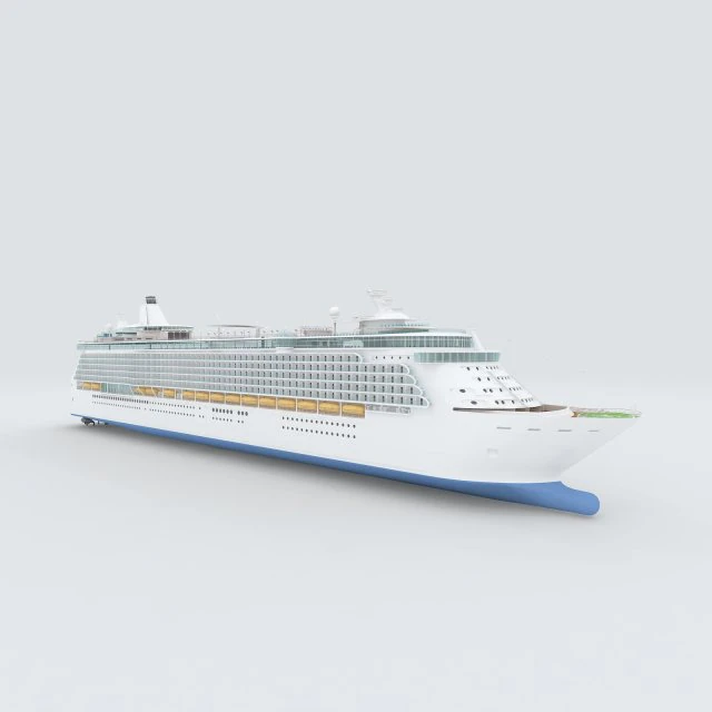 vehicles - large passenger ship 03 3D Model .c4d .max .obj .3ds .fbx .stl .blend
