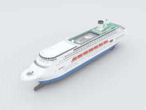 vehicles - large passenger ship 04 3D Model